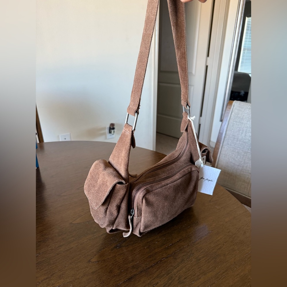 Free People Brown Suede Handbag